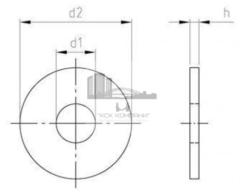 ISO 7093-1 A4 6 Шайба увеличенная стандартная (класс твердости 200 HV)