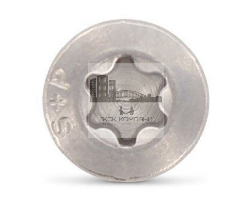 Art. 9241 AISI 410 5,0X90/54 TX20 Шуруп самосверлящий самозенкующийся с полупотайной головкой со второй фиксирующей резьбой, с углом головки 60° и звездо  купить в Москве