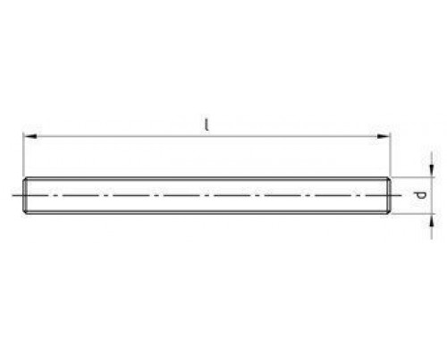 DIN 975 (976) A4 BM 24X260 Шпилька резьбовая нержавеющая с метрической резьбой по всей длине