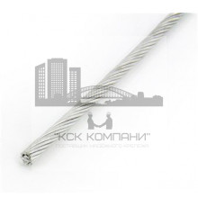 DIN 3055 A4 7,0 мм Трос полужесткий с плетением 7х7 нержавеющий
