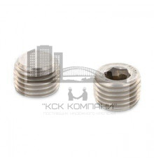 DIN 906 A4 M 14X1,5 согласно DIN 158 Пробка резьбовая с конической метрической резьбой нержавеющая с шестигранным углублением под ключ