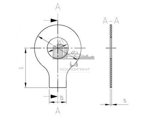 DIN 93 A2 4,3 Шайба с лапкой стопорная
