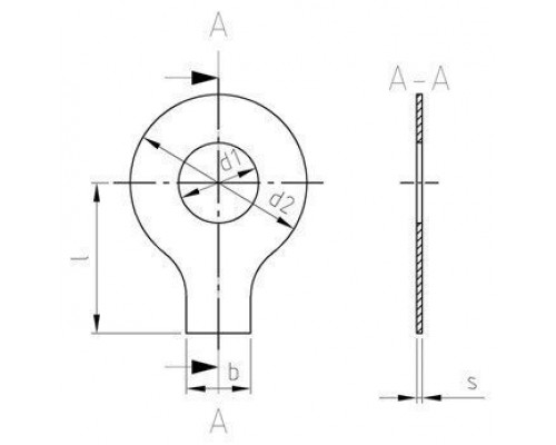 DIN 93 A4 37,0 Шайба с лапкой стопорная