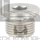 DIN 908 A4 M 10X1 согласно DIN 13 Пробка резьбовая с метрической резьбой нержавеющая с буртом и шестигранным углублением под ключ  купить в Москве