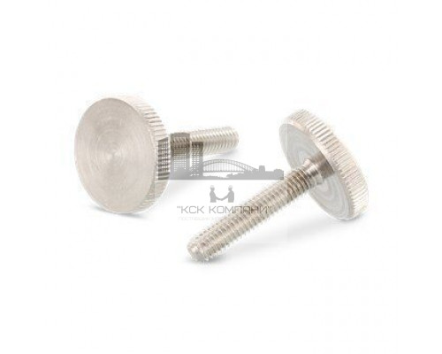 DIN 653 AISI 303 M 3X5 Винт с накатанной головой нажимной низкий рифленый нержавеющий
