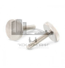 DIN 653 AISI 303 M 2X16 Винт с накатанной головой нажимной низкий рифленый нержавеющий