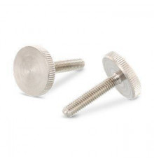 DIN 653 AISI 303 M 2X8 Винт с накатанной головой нажимной низкий рифленый нержавеющий