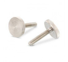 DIN 653 AISI 303 M 2,5X12 Винт с накатанной головой нажимной низкий рифленый нержавеющий