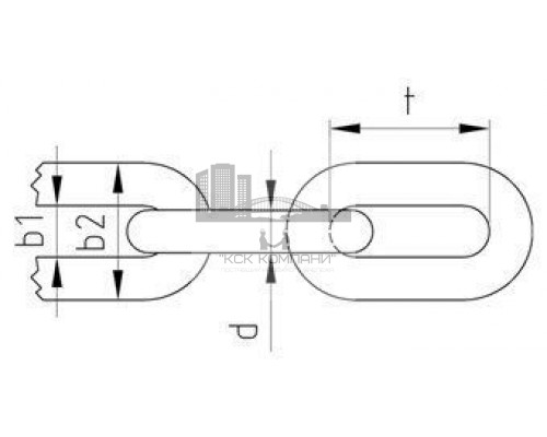 DIN 766 A4 6 X 18,5 Цепь сварная нержавеющая с короткими звеньями