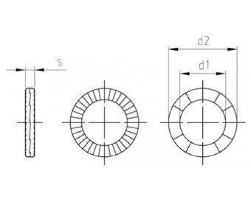 Art. 9210 A4 25,3X39,0X3 Шайбы стандартные клиновые