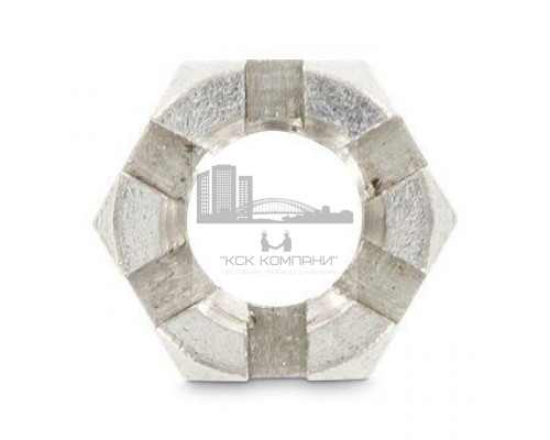 DIN 979 М10 SW16 A4 Гайка нержавеющая шестигранная корончатая