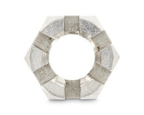 DIN 979 М12 SW18 A2 Гайка нержавеющая шестигранная корончатая