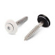 Art. 9087 A2 4,5X45 TX20 - RAL 9010 Шуруп c полупотайной головкой и двухсоставной шайбой, со свободной EPDM прокладкой и звездообразным шлицем TX (TORX) нержаве