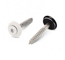 Art. 9087 A2 4,5X25 TX20 - RAL 9010 Шуруп c полупотайной головкой и двухсоставной шайбой, со свободной EPDM прокладкой и звездообразным шлицем TX (TORX) нержаве