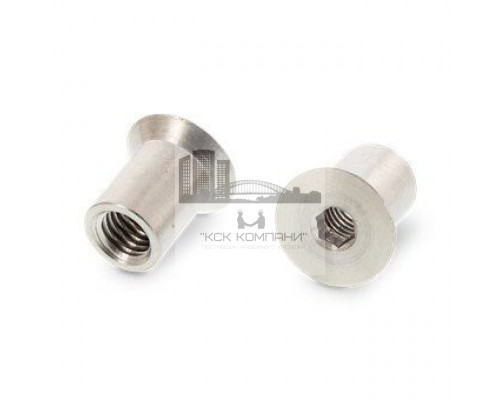 Art. 9062 М16X25 A1 Гайка нержавеющая стяжная мебельная с потайной головкой внутренний шестигранник