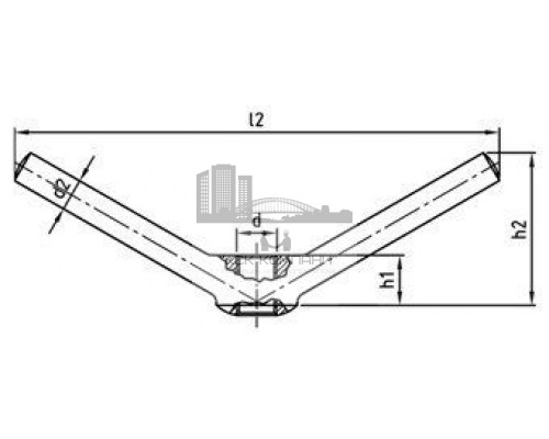 DIN 80701 М24 A4 Гайка нержавеющая с двуплечим рычагом (рычажковая)