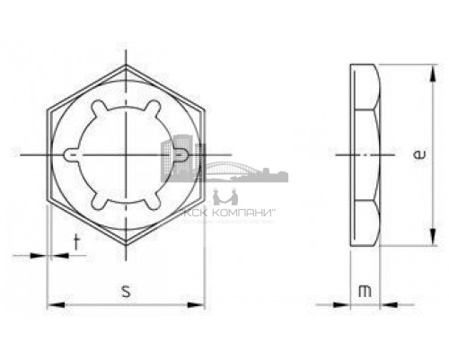 DIN 7967 М24 A2 Гайка нержавеющая, пружинная, стопорная