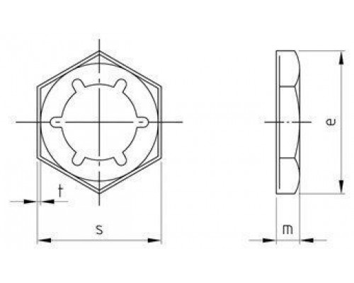 DIN 7967 М12 A2 Гайка нержавеющая, пружинная, стопорная