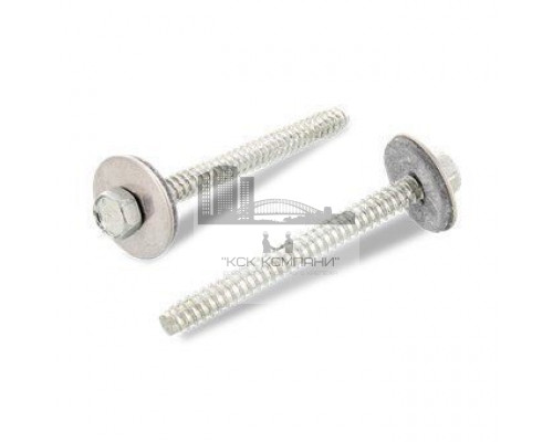 Art. 9098 A2 BZ 6,3X50 Саморез фасадный с тупым концом, шестигранной головой и EPDM-шайбой 22 мм