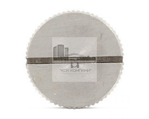 DIN 465 AISI 303 M 6X16 Винт нажимной нержавеющий с шлицем и накатанной головкой высокий рифленый