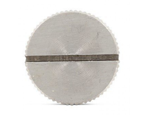 DIN 465 AISI 303 M 5X6 Винт нажимной нержавеющий с шлицем и накатанной головкой высокий рифленый