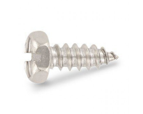 DIN 7976 A2 C 4,2X13 SZ Винт самонарезающий с шестигранной головой и прямым шлицем нержавеющий