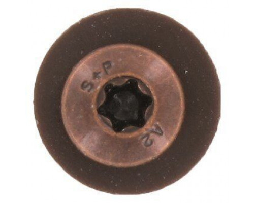 Art. 9066 A2 C 3,9X32 TX15 Саморез коричневый для подоконников c крупной резьбой, шлиц TX