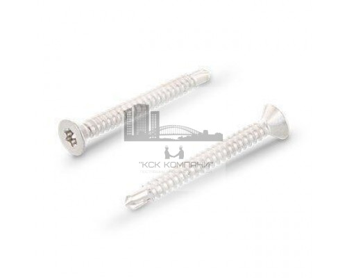 DIN 7504 A4 O 3,9X19 TX15 Винт самонарезающий сверлоконечный с потайной головой форма "O" и звездообразным шлицем TX (Torx) нержавеющий