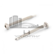 DIN 7504 A2 M 4,2X16 SQ2 Саморез самонарезающий сверлоконечный с полукруглой головой и квадратным шлицем SQ, форма "М" нержавеющий