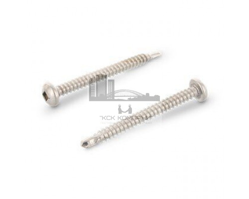 DIN 7504 A2 M 4,2X22 SQ2 Саморез самонарезающий сверлоконечный с полукруглой головой и квадратным шлицем SQ, форма "М" нержавеющий