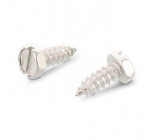 DIN 7976 A2 C 4,2X16 SZ Винт самонарезающий с шестигранной головой и прямым шлицем нержавеющий