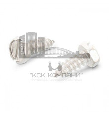 DIN 7976 A2 C 4,2X16 SZ Винт самонарезающий с шестигранной головой и прямым шлицем нержавеющий