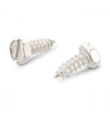 DIN 7976 A2 C 4,2X16 SZ Винт самонарезающий с шестигранной головой и прямым шлицем нержавеющий