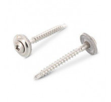 Art. 9387 A2 4,5X45 TX20 Шуруп по дереву c полупотайной головкой и EPDM-шайбой (15 мм) шлиц TX