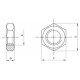 ISO 8675 М24 SW36 A2 Гайка нержавеющая с мелкой резьбой низкая, шестигранная