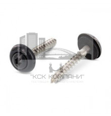 Art. 9087 A2 4,5X45 TX20 - RAL 7016 Шуруп c полупотайной головкой и двухсоставной шайбой, со свободной EPDM прокладкой и звездообразным шлицем TX (TORX) нержаве