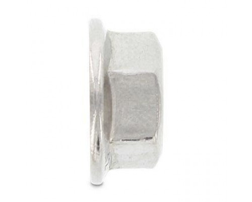 DIN 6923 М8 SW13 A4 Гайка нержавеющая, шестигранная с зубцами фланцевая DIN 6923 М8 SW13 A4 Гайка нержавеющая, шестигранная с зубцами фланцевая