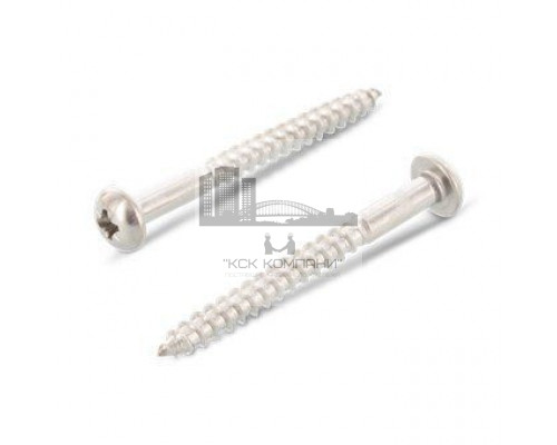 DIN 7996 A2 3,0X16 Z Шуруп по дереву с полукруглой головой и крестообразным шлицем PZ