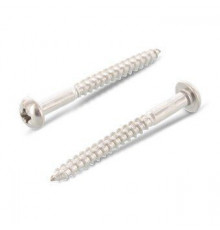 DIN 7996 A2 3,5X16 Z Шуруп по дереву с полукруглой головой и крестообразным шлицем PZ