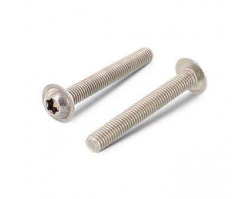 ISO 7380-2 A4 M 5X75/75 TX25 Винт нержавеющий с полукруглой головой, фланцем и звездообразным шлицем TX (Torx)