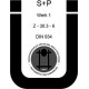 Гайка М7 A/F 11 DIN 934 A4-70 нержавеющая, шестигранная с крупной резьбой