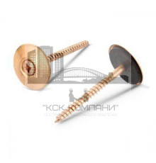 Art. 9069 A2-Cu 4,5X25 Z Шуруп по дереву с полупотайной головой с незакрепленной EPDM-шайбой (20 мм), шлиц PZ