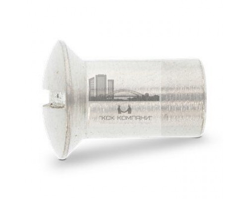 Art. 9061 М5X15 A4 Гайка стяжная нержавеющая с полупотайной головкой, шлиц прямой