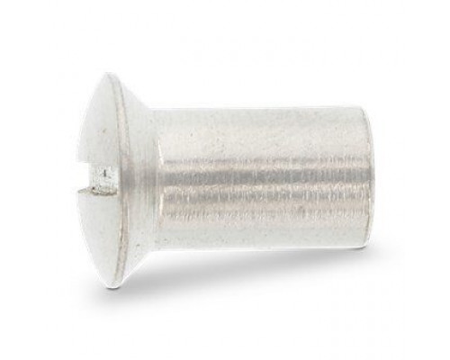 Art. 9061 М4X12 A4 Гайка стяжная нержавеющая с полупотайной головкой, шлиц прямой