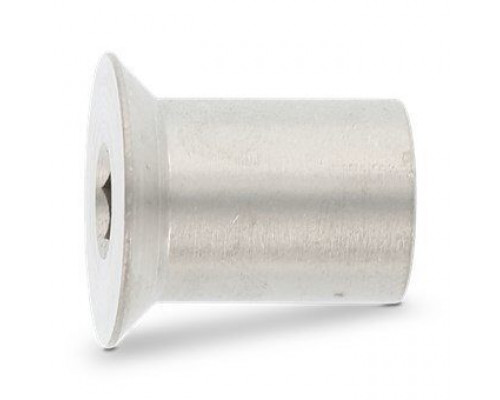 Art. 9062 М6X16 A4 Гайка нержавеющая стяжная мебельная с потайной головкой внутренний шестигранник