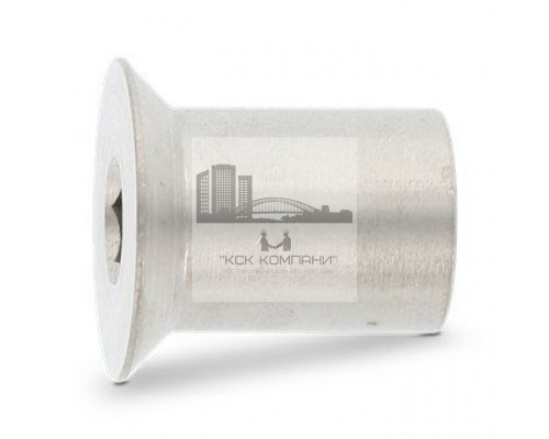 Art. 9062 М8X16 A4 Гайка нержавеющая стяжная мебельная с потайной головкой внутренний шестигранник