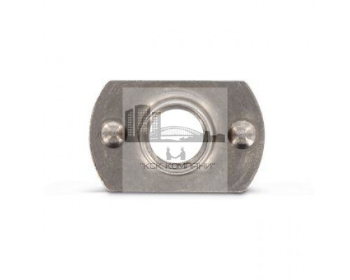 Art. 9060 A2 M 4 d 17 / h 6 Гайка нержавеющая с плоским фланцем форма B, приварная с двумя точками сварки