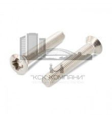 DIN 966 A2 M 3X35 Z Винт с полупотайной головой и крестообразным шлицем PZ (Pozidrive) нержавеющий