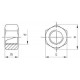 ISO 4032 М6 SW10 A4-80 Гайка нержавеющая шестигранная