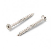 Art. 9042 A4 5,0X50/30 TX25 Саморез с потайной головой, неполной резьбой и шлицем TORX, острие с проточкой нержавеющий